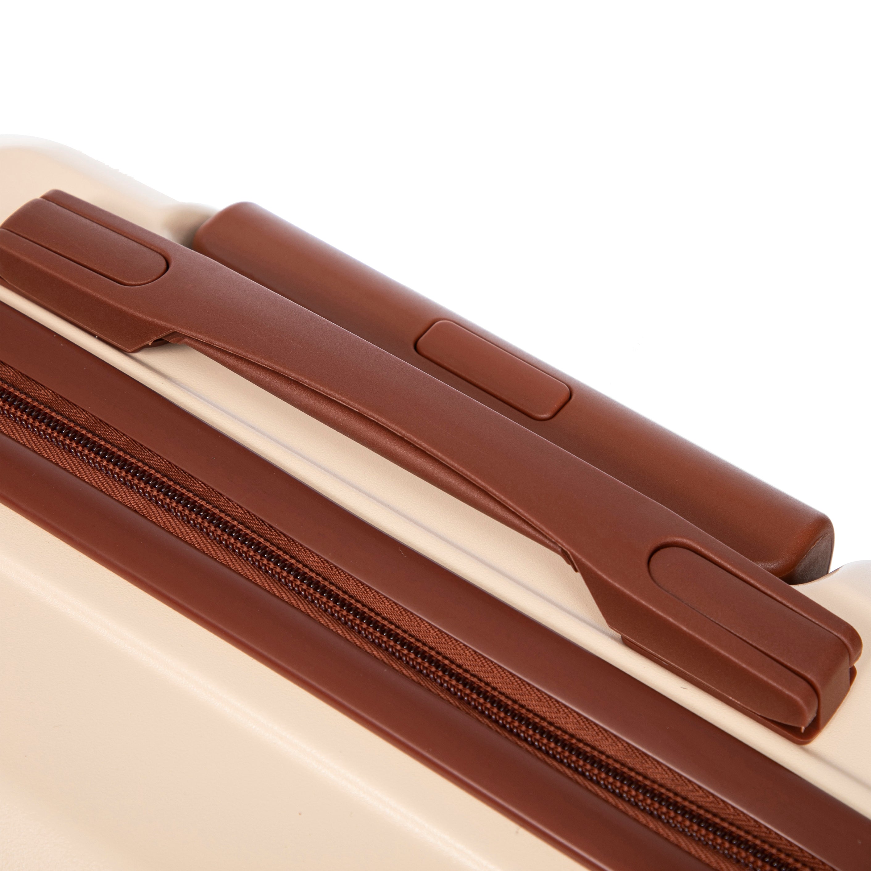 14'/20' 2-Piece ABS Spinner Wheel Luggage Set (Beige)