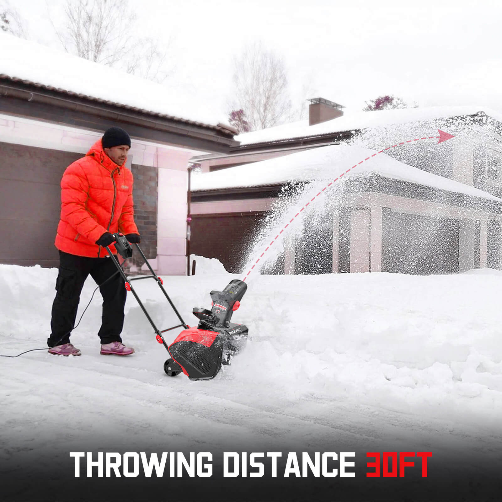 18" 15A Single Stage Electric Snow Blower DB7517