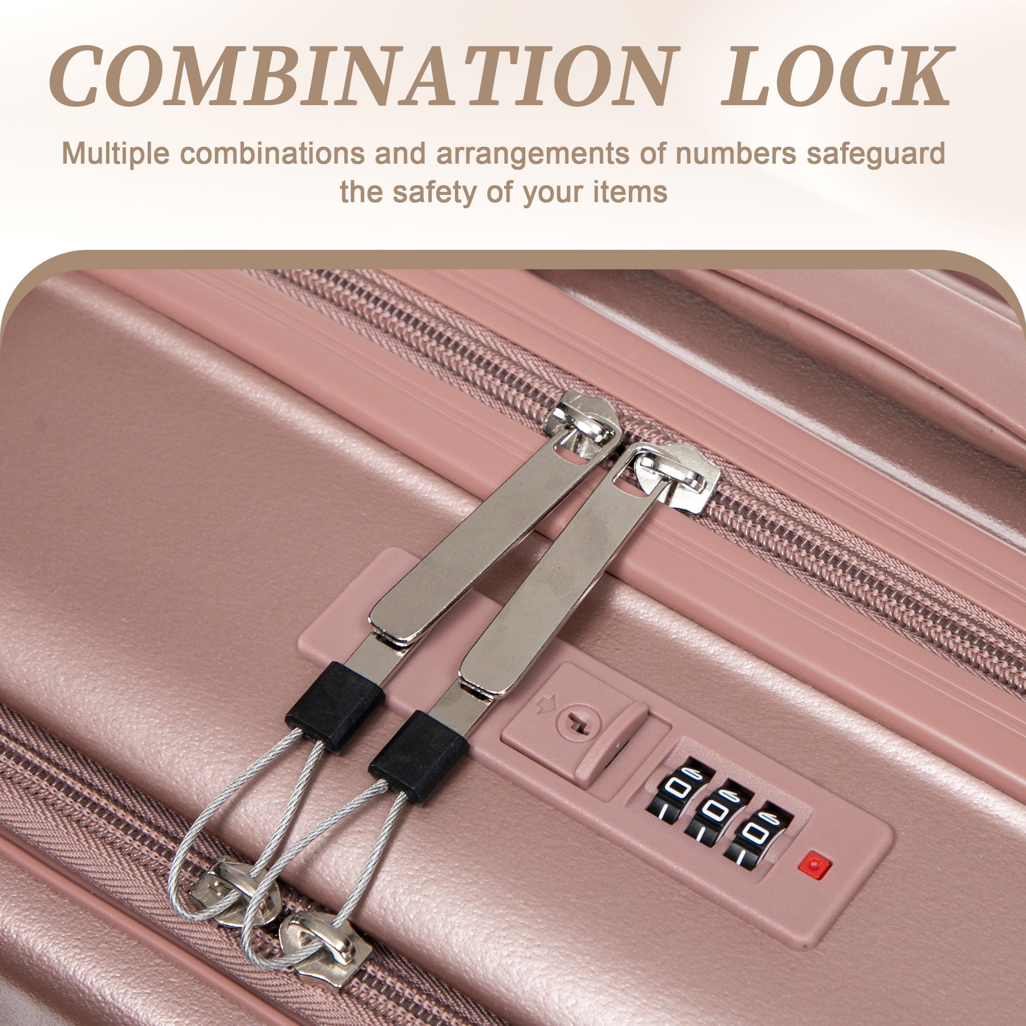14'/20' 2-Piece ABS Spinner Wheel Luggage Set