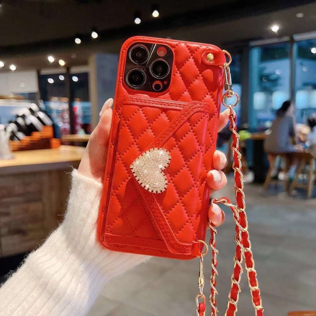 RAMODO Love Diamond Messenger Phone Case