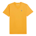 Psycho Bunny Classic V-Neck Men Big and Tall T-Shirt Orange Soda
