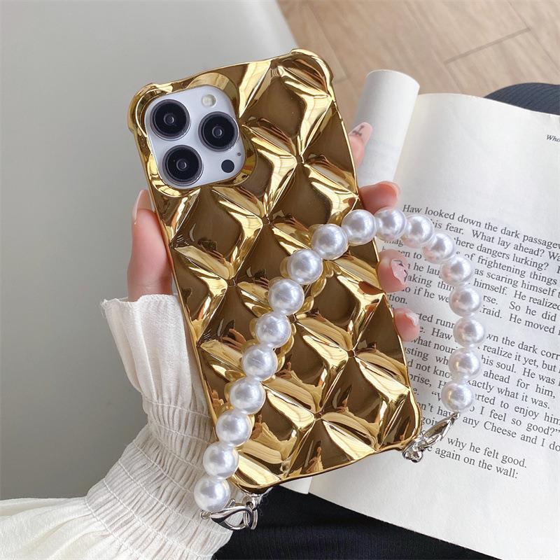 RAMODO Luxury Diamond Chain Bracelet iPhone Case