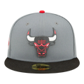 New Era 59FIFTY NBA Chicago Bulls Championship 2-Tone Fitted Hat Storm Grey/Black