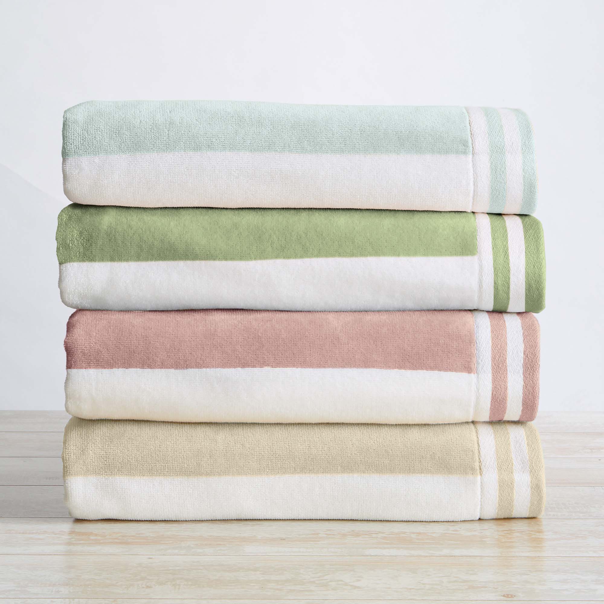 4 Pack Striped Cabana Oversized Beach Towel - Edgartown
