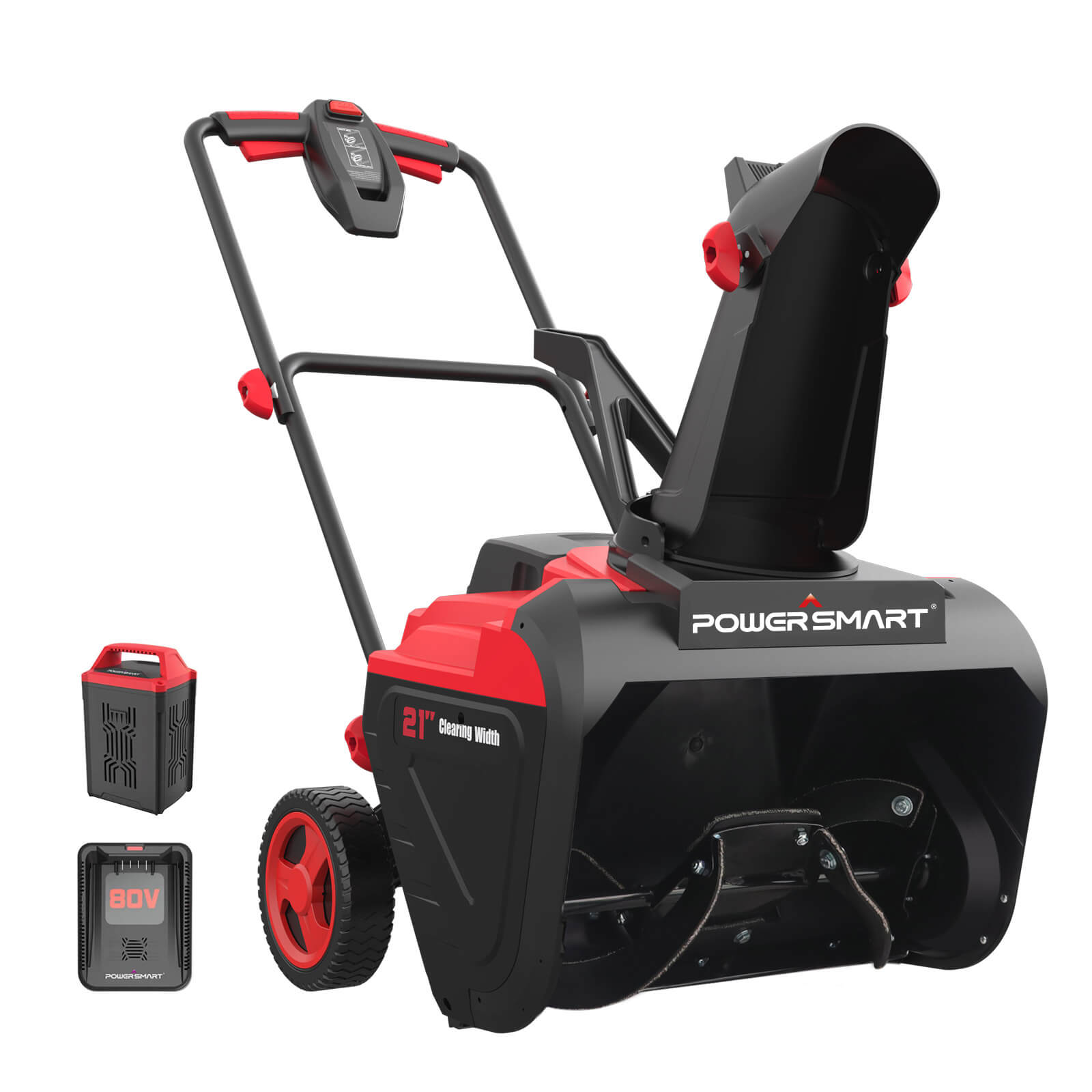80V 21'' Single Stage Cordless Snow Blower HB2801&HB2802