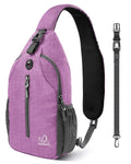 WATERFLY Small Hiking Sling Backpack: Crossbody Sling Bag Chest Bag Daypack for Women with Skin-Friendly Shoulder Strap