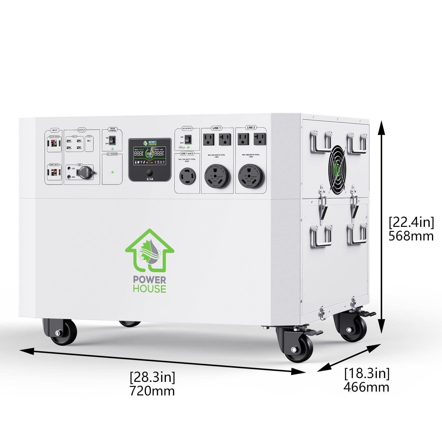 Nature’s Generator Powerhouse with Solar Panel