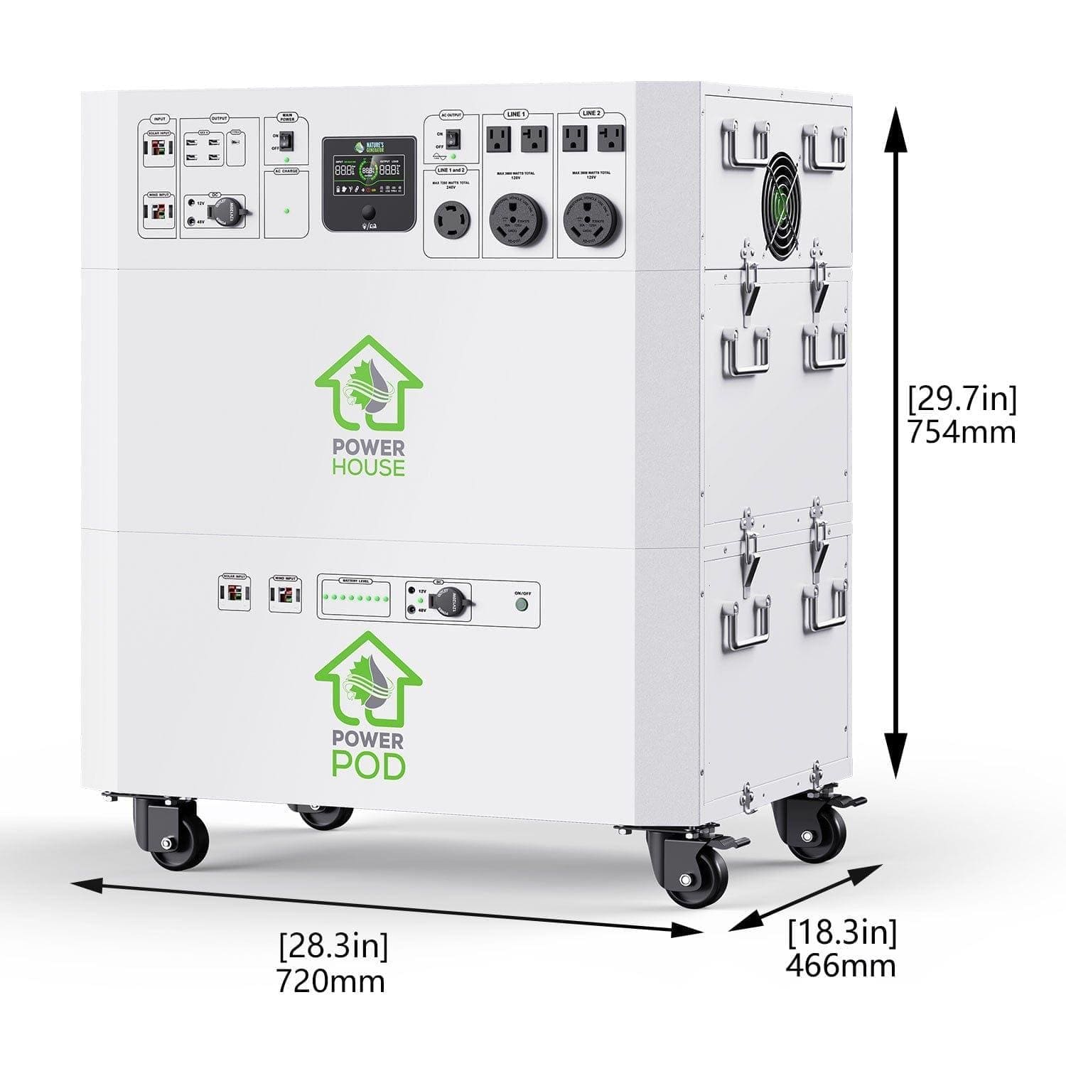 Nature’s Generator Powerhouse with Solar Panel