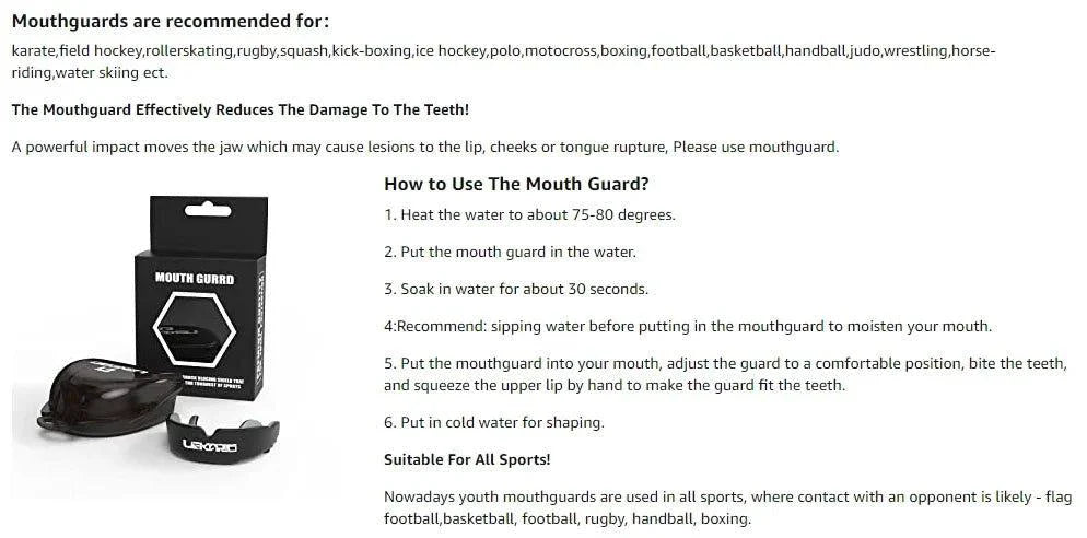 Professional Fighting Sports Mouthguard Boxing Mma Muay Thai Training Tooth Protection Set Children'S Fighting Tooth Guard