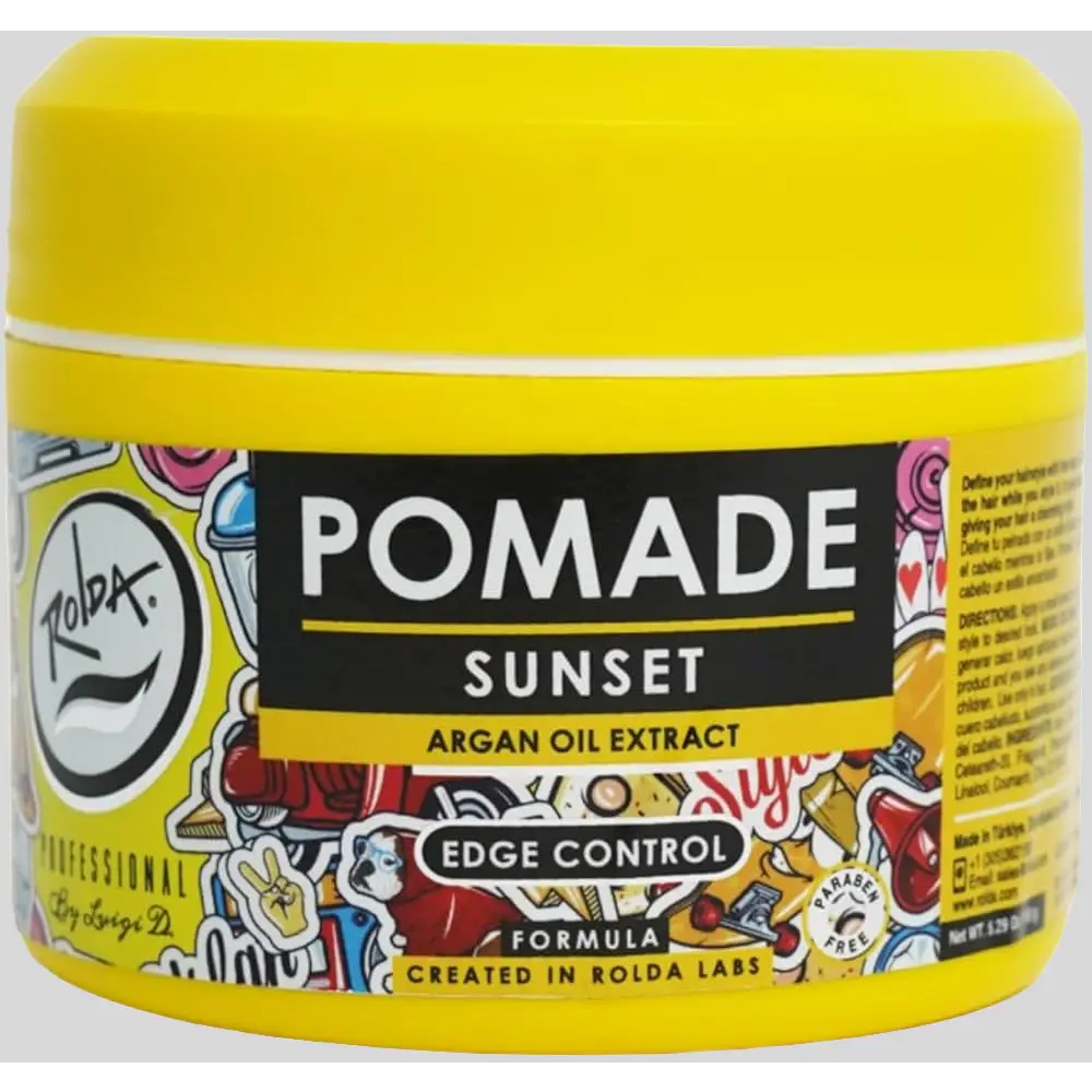 Rolda Sunset Pomade Water Based Medium Hold Medium Shine For Men Versatile Natural Finish
