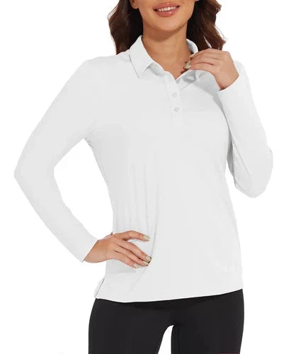 Stylish Women's Polo Shirt - UPF 50+ Sun Protection & Quick Dry Comfort