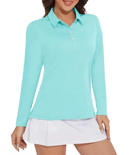 Stylish Women's Polo Shirt - UPF 50+ Sun Protection & Quick Dry Comfort