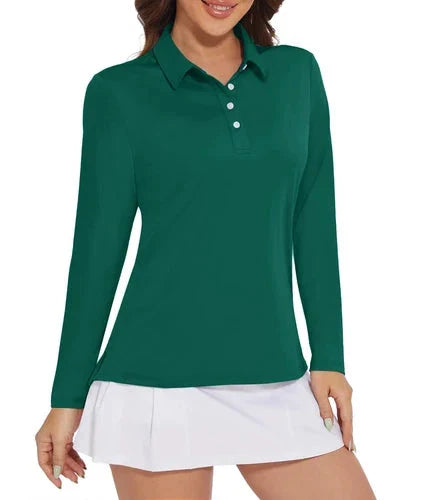 Stylish Women's Polo Shirt - UPF 50+ Sun Protection & Quick Dry Comfort