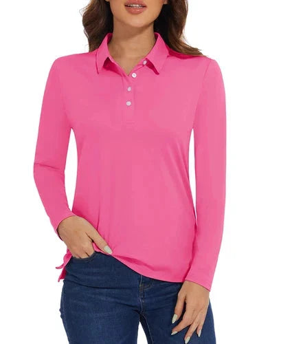 Stylish Women's Polo Shirt - UPF 50+ Sun Protection & Quick Dry Comfort