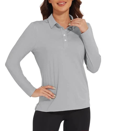 Stylish Women's Polo Shirt - UPF 50+ Sun Protection & Quick Dry Comfort