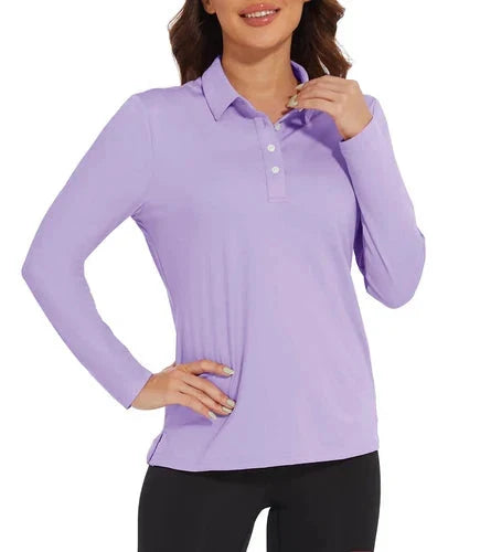Stylish Women's Polo Shirt - UPF 50+ Sun Protection & Quick Dry Comfort