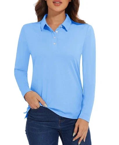 Stylish Women's Polo Shirt - UPF 50+ Sun Protection & Quick Dry Comfort