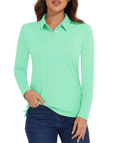 Stylish Women's Polo Shirt - UPF 50+ Sun Protection & Quick Dry Comfort