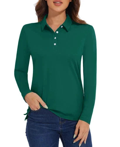 Stylish Women's Polo Shirt - UPF 50+ Sun Protection & Quick Dry Comfort
