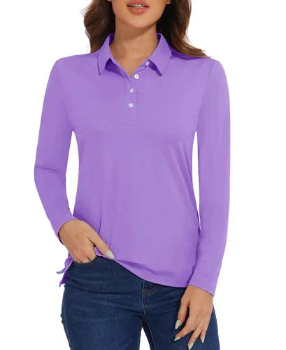 Stylish Women's Polo Shirt - UPF 50+ Sun Protection & Quick Dry Comfort