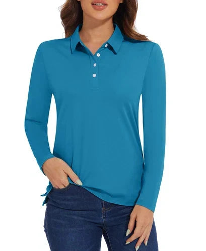 Stylish Women's Polo Shirt - UPF 50+ Sun Protection & Quick Dry Comfort