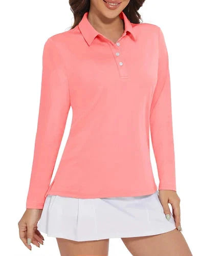 Stylish Women's Polo Shirt - UPF 50+ Sun Protection & Quick Dry Comfort