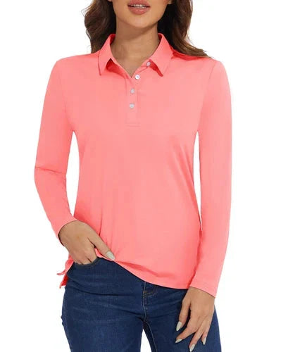 Stylish Women's Polo Shirt - UPF 50+ Sun Protection & Quick Dry Comfort