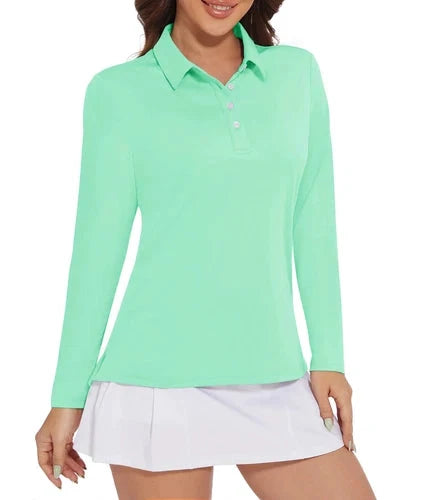 Stylish Women's Polo Shirt - UPF 50+ Sun Protection & Quick Dry Comfort