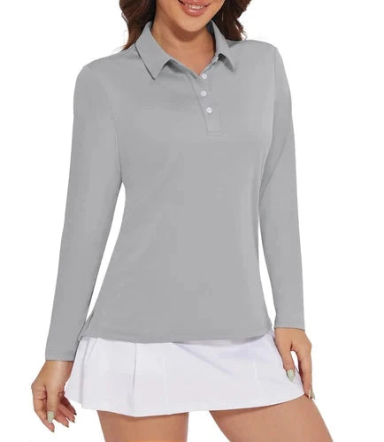 Stylish Women's Polo Shirt - UPF 50+ Sun Protection & Quick Dry Comfort