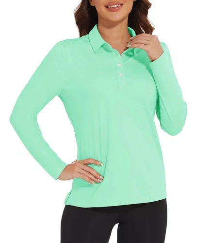 Stylish Women's Polo Shirt - UPF 50+ Sun Protection & Quick Dry Comfort