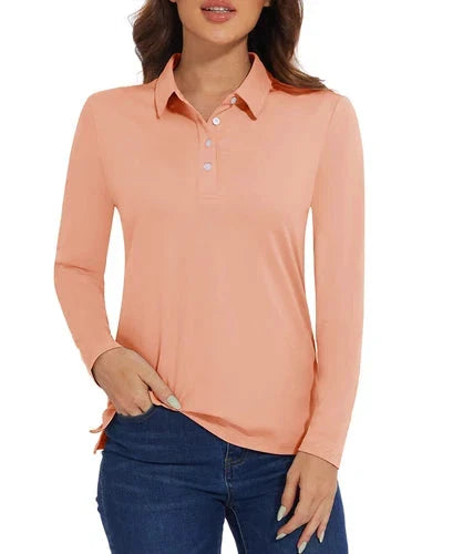 Stylish Women's Polo Shirt - UPF 50+ Sun Protection & Quick Dry Comfort