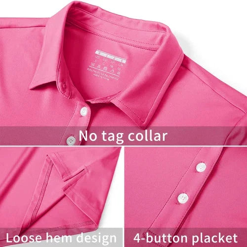 Stylish Women's Polo Shirt - UPF 50+ Sun Protection & Quick Dry Comfort