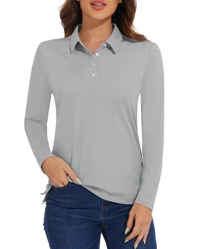 Stylish Women's Polo Shirt - UPF 50+ Sun Protection & Quick Dry Comfort