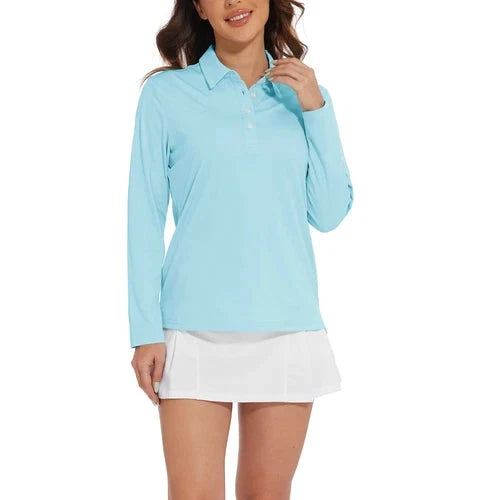 Stylish Women's Polo Shirt - UPF 50+ Sun Protection & Quick Dry Comfort