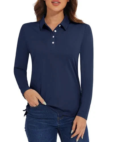 Stylish Women's Polo Shirt - UPF 50+ Sun Protection & Quick Dry Comfort