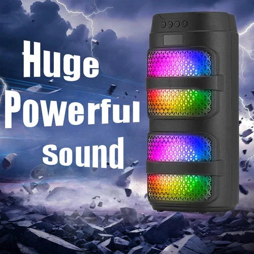 Ultimate Sound 3000W Portable Bluetooth Speaker with Dazzling LED Lights for Epic Parties