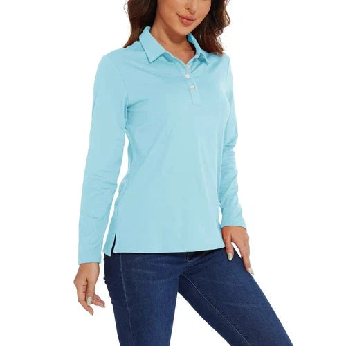 Stylish Women's Polo Shirt - UPF 50+ Sun Protection & Quick Dry Comfort