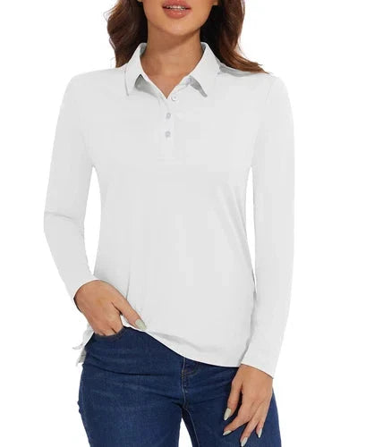 Stylish Women's Polo Shirt - UPF 50+ Sun Protection & Quick Dry Comfort
