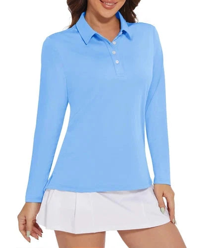 Stylish Women's Polo Shirt - UPF 50+ Sun Protection & Quick Dry Comfort