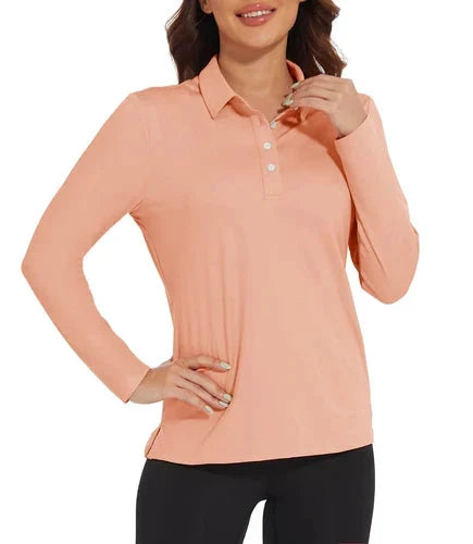 Stylish Women's Polo Shirt - UPF 50+ Sun Protection & Quick Dry Comfort
