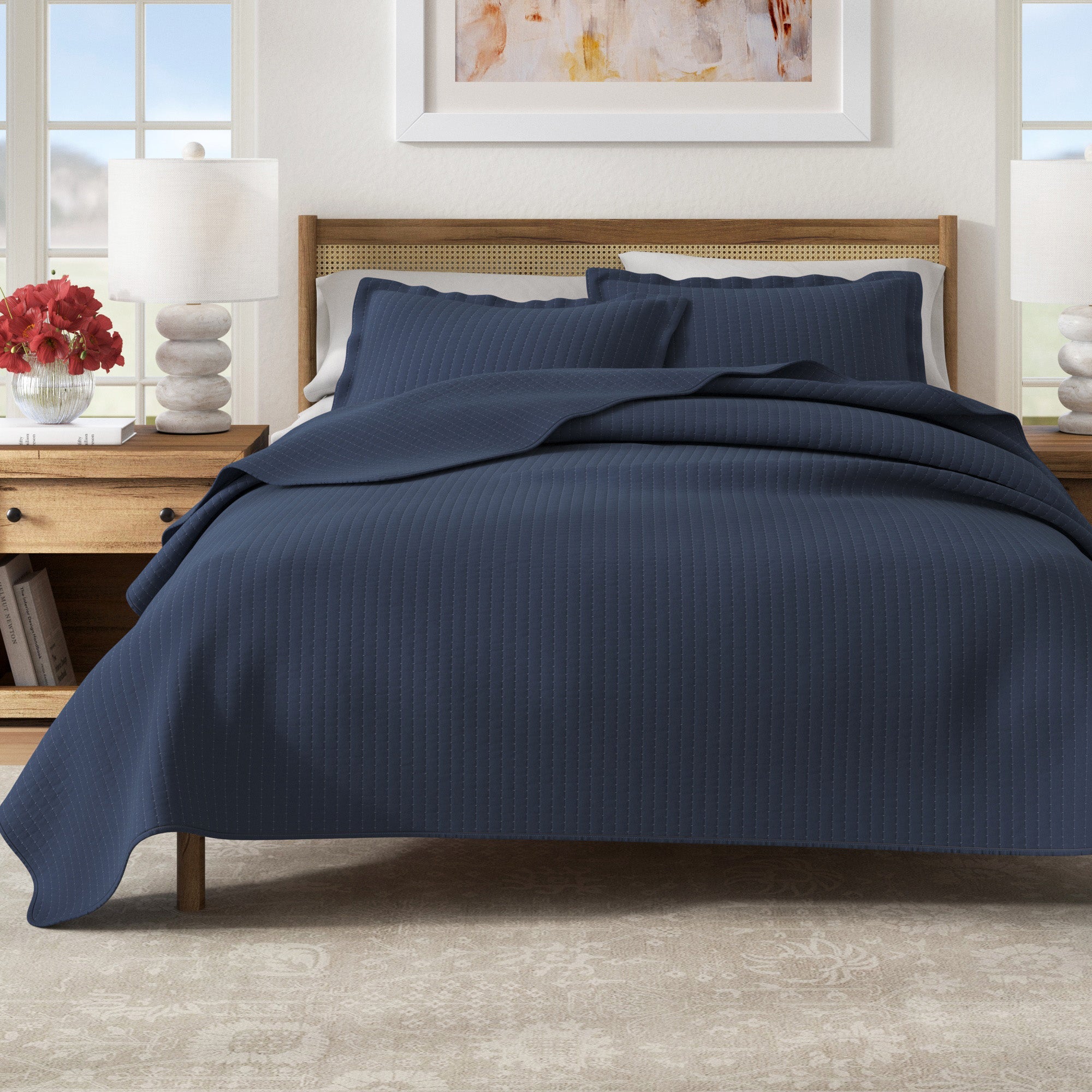 3-Piece Solid Quilt - Alicia Collection